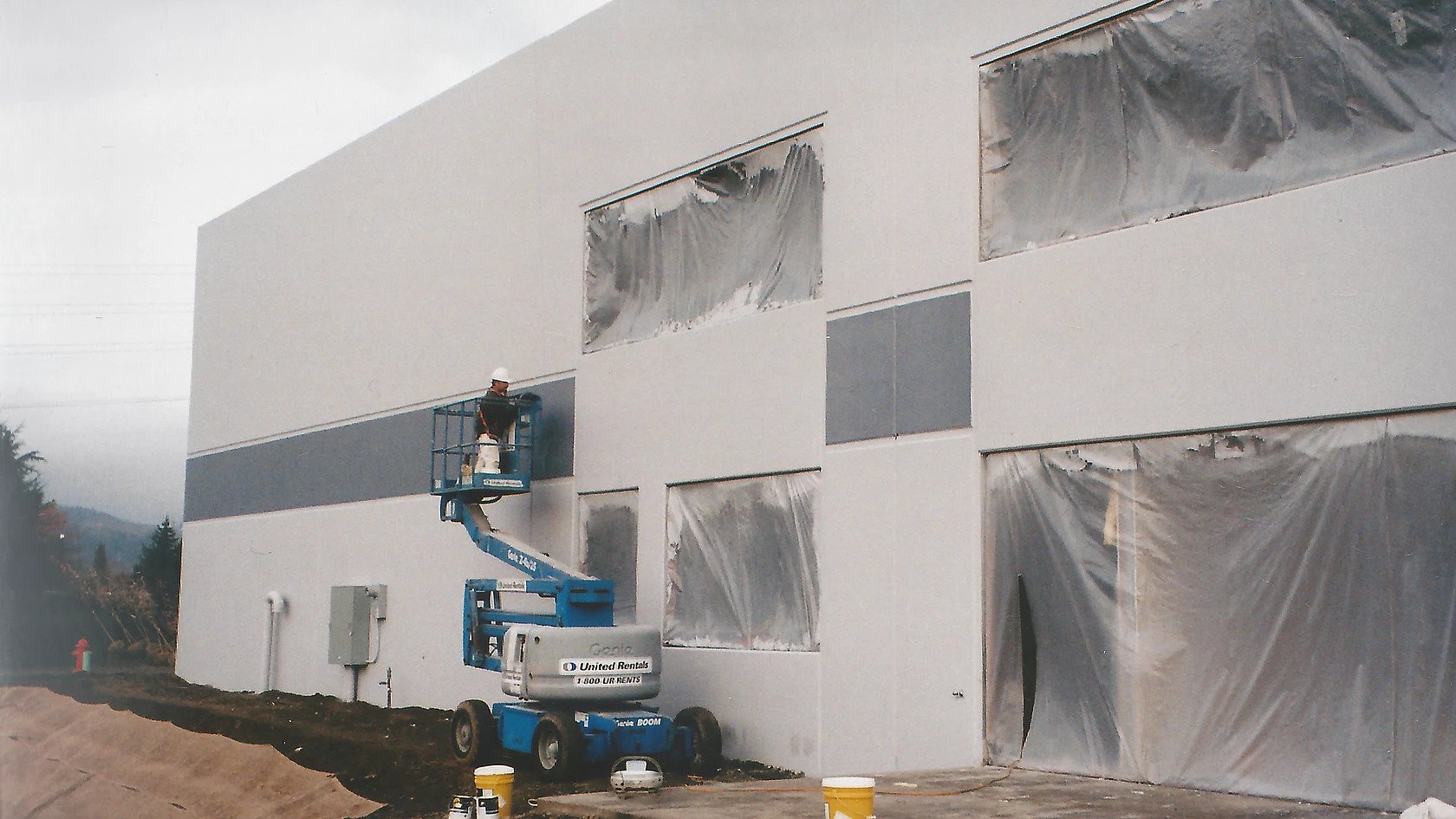 Chins Import exterior warehouse painting